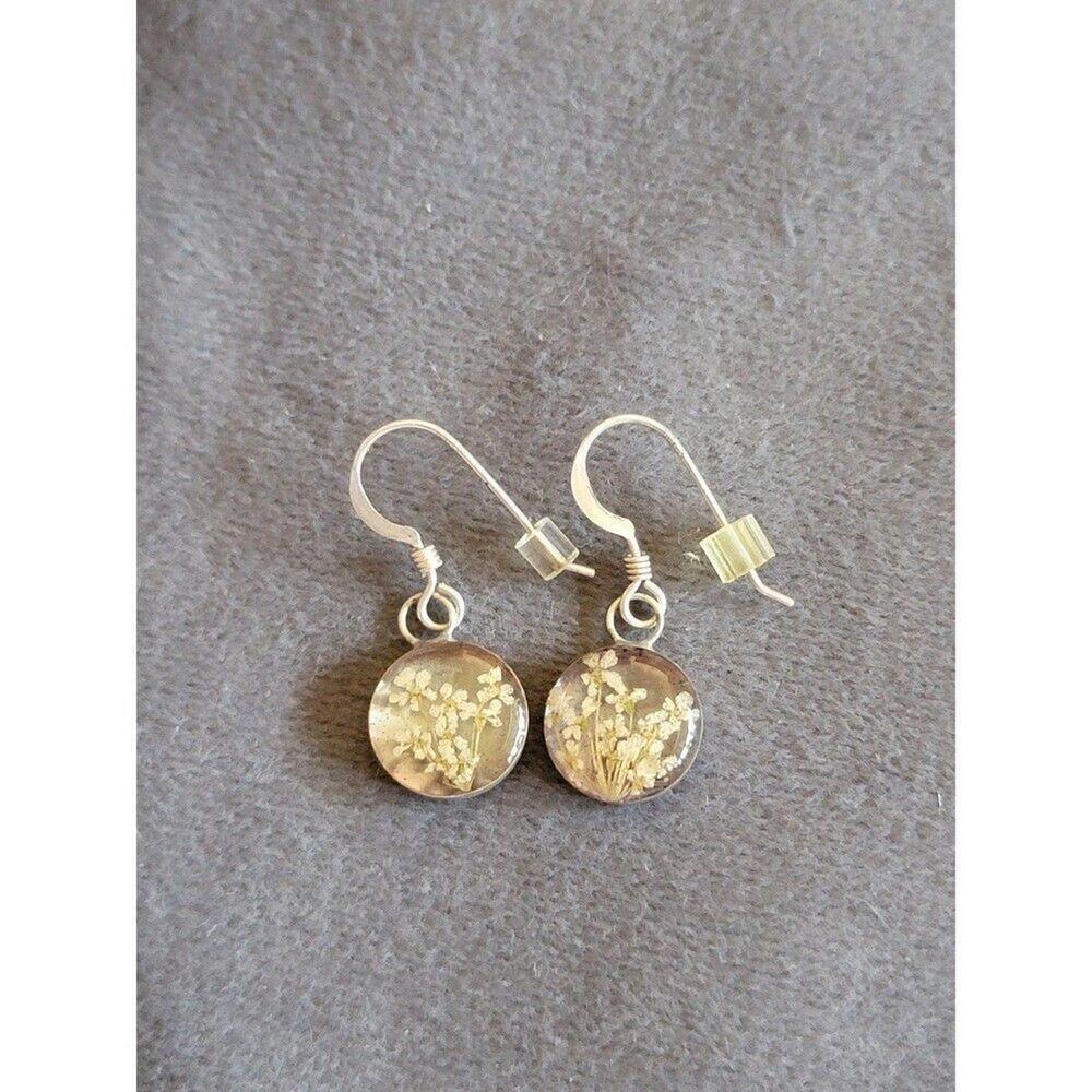 Sterling Silver Floral Earrings